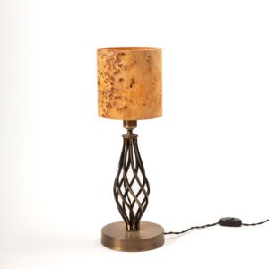 Lampe décorative TIKKA en placage Mazel pour intérieur moderne