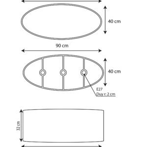 suspension bois noyer éclairage intérieur moderne design