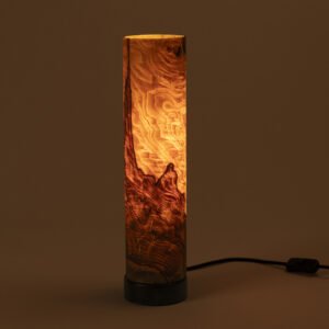 holz tischlampe modern nachttisch lampe liekki 20 cm beleuchtung