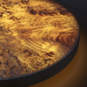 grande applique murale bois 60 cm Mazel YÖ lampe LED