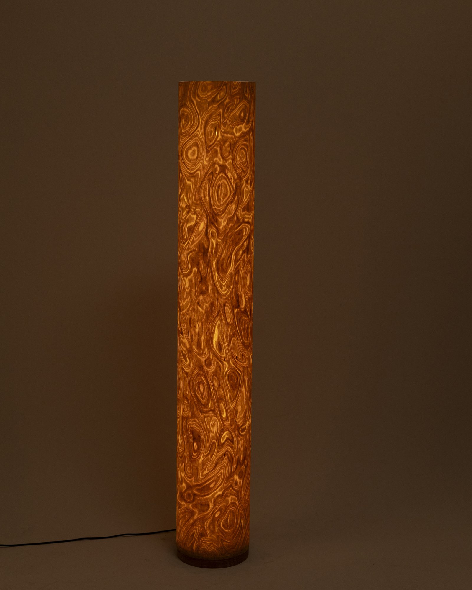 handmade root wood floor lamp 120 cm tall sculptural design