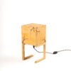 TAHTI lámpara de mesa madera Mazel con patrón eléctrico único