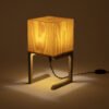 wooden table lamp pine