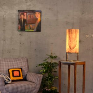 tuli tischlampe aus laurel holzfurnier handgefertigt natürliche design lampe