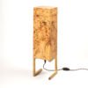 TULI mazel wood veneer table lamp front view minimalist warm ambient light