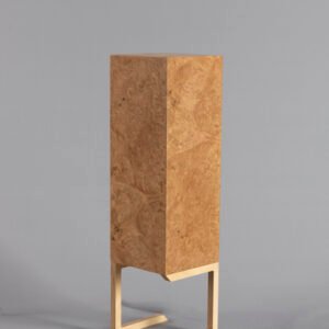lámpara de mesa de madera ébano TULI diseño moderno LED