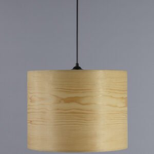 VALO Pendelleuchte 40 cm aus Kiefer Holz im modernen Wohnzimmer