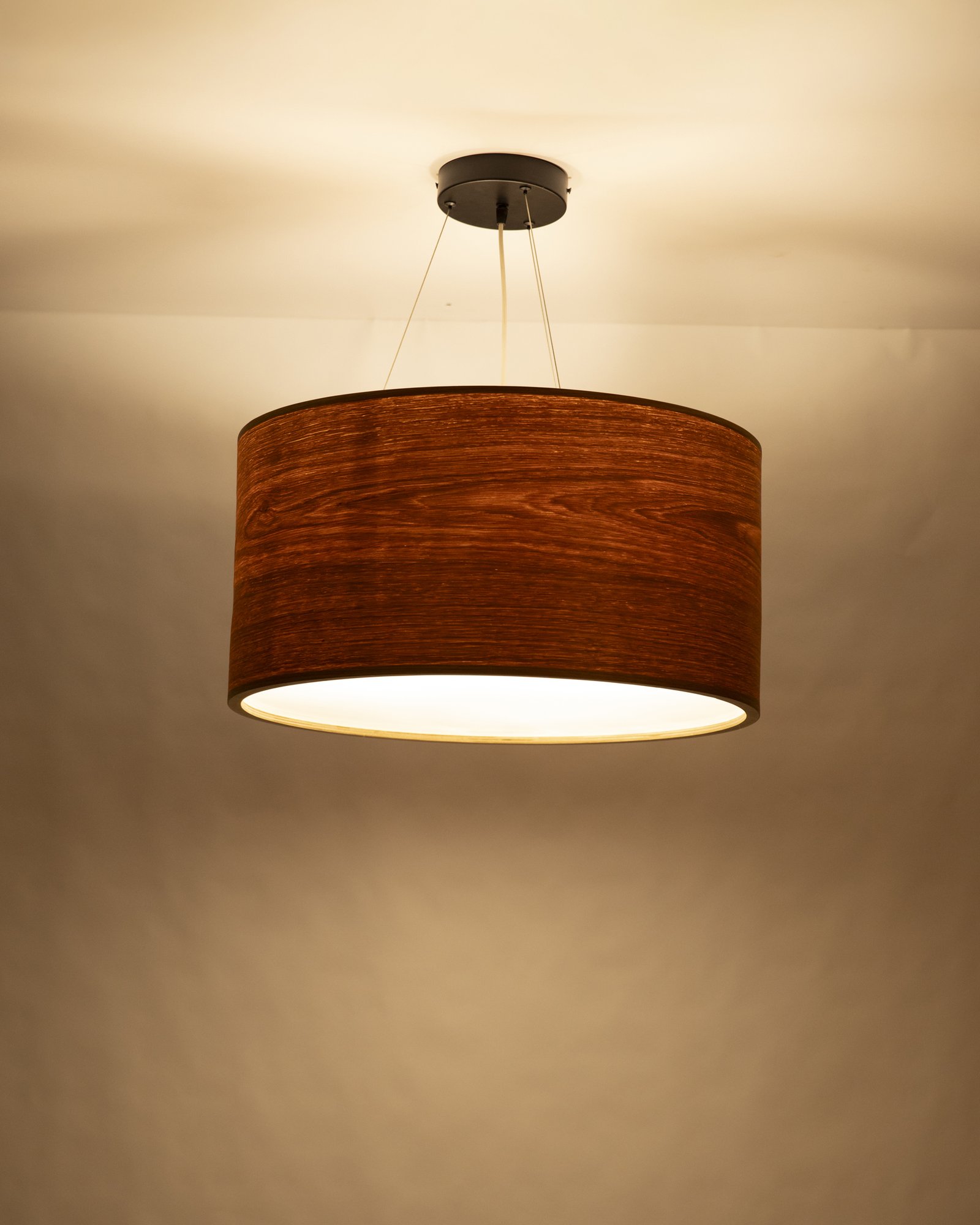 lampe suspension bois 60 cm noyer VALO