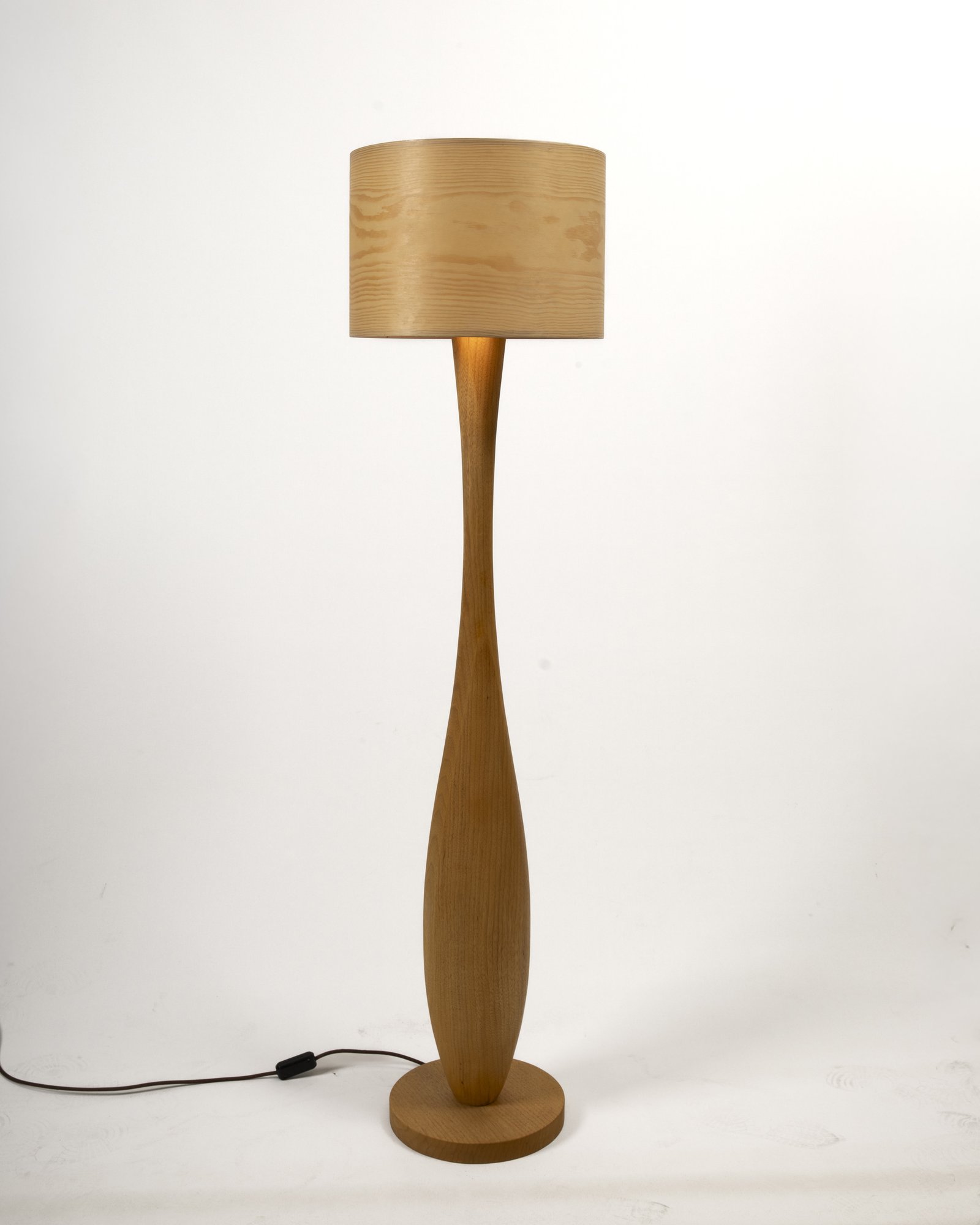 Breite Holz Stehlampe modernes Design