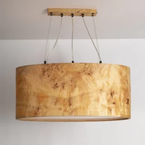 Alternative view of AURINKO ahşap sarkıt lamba 90 cm - El Yapımı Mazel ahşap kaplama LED asma lamba