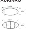 AURINKO 70 cm Mazel Holz Pendelleuchte handgefertigt LED