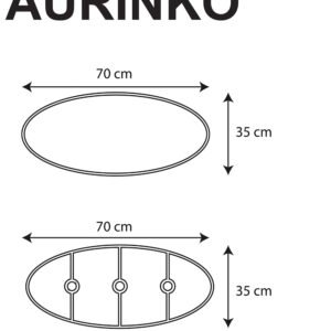AURINKO 70 cm Mazel Holz Pendelleuchte handgefertigt LED
