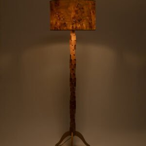 JUURI Holz Stehlampe Mazel Furnier Seitenansicht moderne Stehlampe aus Holz