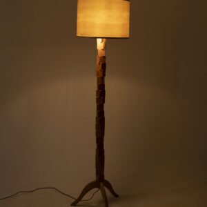 JUURI Stehlampe aus Eiche Holz 165 cm handgefertigte Holz Stehlampe modernes Design